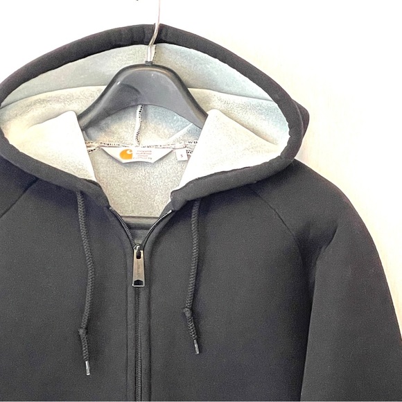 CARHARTT Work In Progress Black Car-Lux Hoodie Jacket - Picture 3 of 11